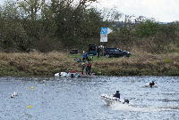 Training der Motorbootjugend zum Event Flanieren am Elbhafen - Wassersport als Wintersport...